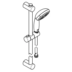 Grohe Ensemble de douche chromé Vitalio Start 100