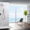 Imex Products Ensemble de douche CURVED à encastrer - Thermostatique Canon de fusilChroméNoir matCanon de fusilOr brosséOr rose brossé Ensemble* Colonne De Douche Encastrable