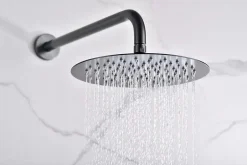 Imex Products Ensemble de douche CURVED à encastrer - Thermostatique Canon de fusilChroméNoir matCanon de fusilOr brosséOr rose brossé Ensemble* Colonne De Douche Encastrable