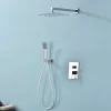 Poalgi Ensemble de douche encastré mécanique 2 voies SKY BATH chromé Inox S304 série DREAM* Colonne De Douche Encastrable
