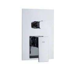 Poalgi Ensemble de douche encastré mécanique 2 voies SKY BATH chromé Inox S304 série DREAM* Colonne De Douche Encastrable