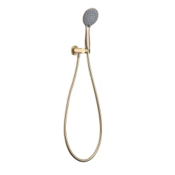 Poalgi Ensemble de douche encastré mécanique 2 voies SKY BATH or brossé PVD Inox S304 série SOUL