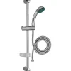 Jacob Delafon Ensemble de douche monojet ECO avec barre 60cm et flexible 175cm - - E14320-CP* Pommeau De Douche, Flexible Et Barre De Douche