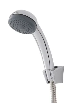 Ensemble de douche Nakri pommeau de douche 1 jet + 1 support chromé + 1 flexible 150 cm en acier inoxydable