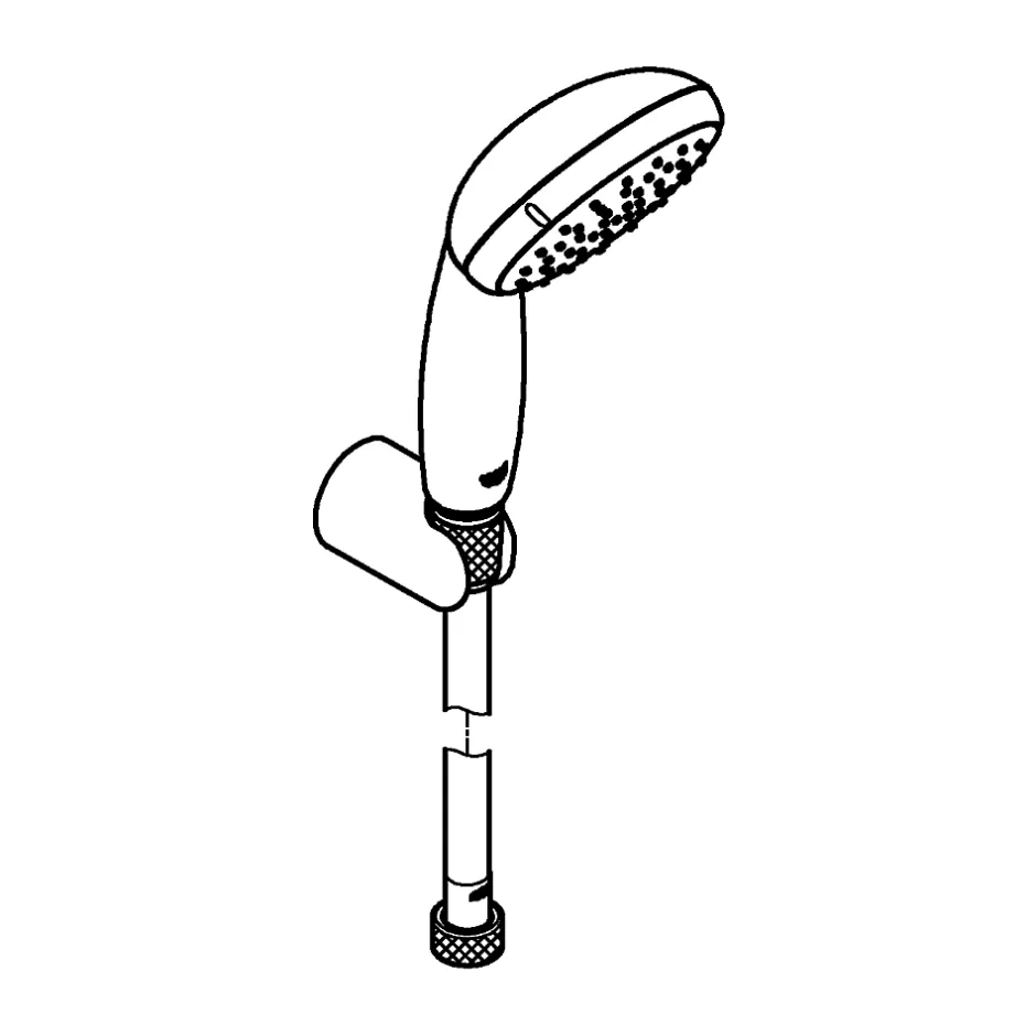 Grohe Ensemble de douche support + douchette chromé Vitalio Start 100* Pommeau De Douche, Flexible Et Barre De Douche
