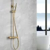 Imex Ensemble de douche thermostatique LINE - Rose brossé