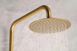 Imex Ensemble de douche thermostatique LINE - Rose brossé