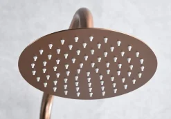 Imex Ensemble de douche thermostatique LINE - Rose brossé