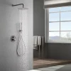Imex Products Ensemble de douche TOUCHER à encastrer - Mitigeur monocommande Gris mat - Champagne Ensemble encastré douchette + tête de douche* Colonne De Douche Encastrable