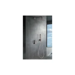 Imex Products Ensemble de douche TOUCHER à encastrer - Mitigeur thermostatique Or rose brossé Ensemble encastré douchette + tête de douche* Colonne De Douche Encastrable