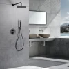Imex Products Ensemble de douche TOUCHER à encastrer - Mitigeur thermostatique Canon de fusil Ensemble encastré douchette + tête de douche