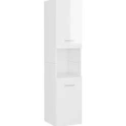 Vidaxl Ensemble de meubles de salle de bain - - 3070910 - Blanc - Bois d'ingénierie - Rangement spacieux* Ensemble Meuble De Salle De Bains