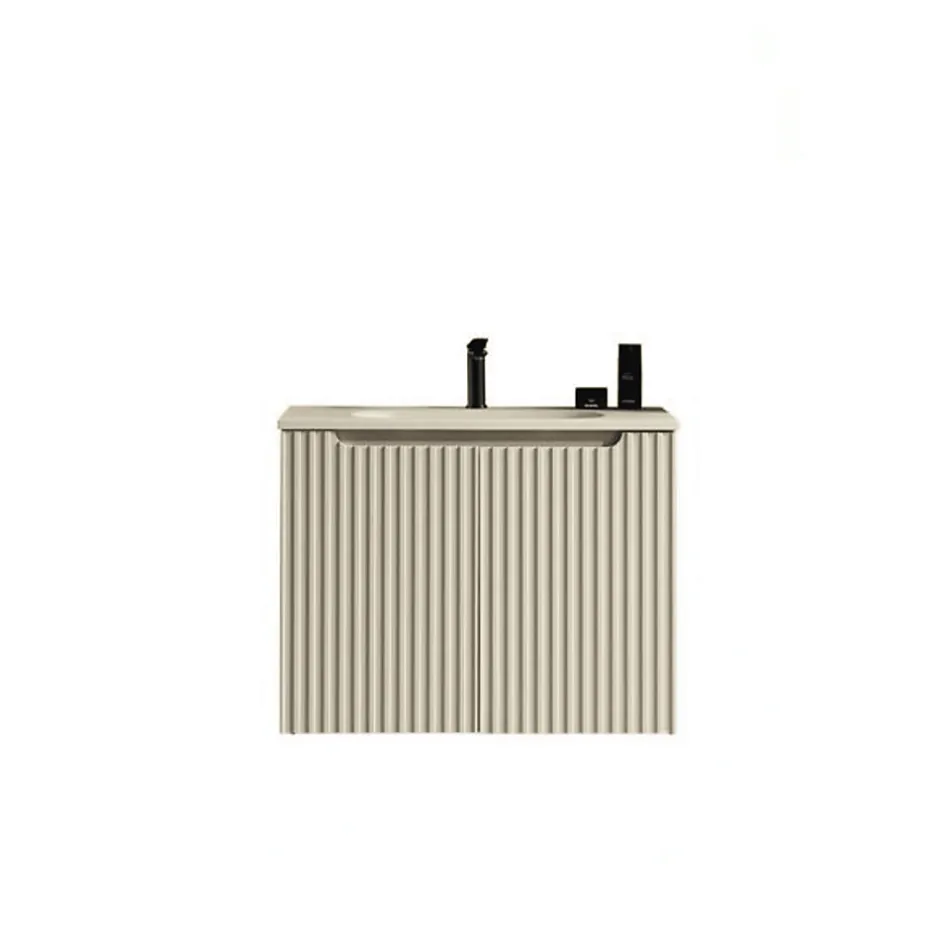 Jindoli Ensemble de salle de bain 80 cm amande Aquavenus* Ensemble Meuble De Salle De Bains