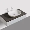 Bernstein Ensemble de salle de bain Vision 1000 blanc mat - Avec armoire de toilette, Sans cache, Sans vasque à poser