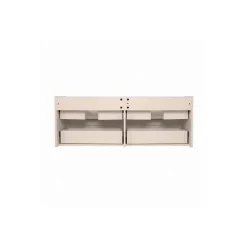 Mob-In Ensemble double vasque SORRENTO 120cm avec vasque, robinets et miroirs* Meuble Vasque