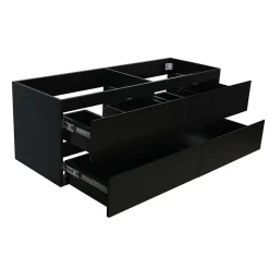 Mob-In Ensemble double vasque suspendu SORRENTO avec vasques et robinets 120 cm* Ensemble Meuble De Salle De Bains