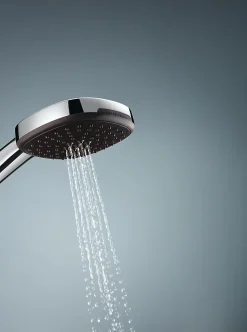 Grohe Ensemble douchette 2 jets + support + flexible chrome, Vitalio Comfort 100* Pommeau De Douche, Flexible Et Barre De Douche