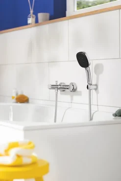Grohe Ensemble douchette 3 jets + support + flexible chrome, Vitalio 100