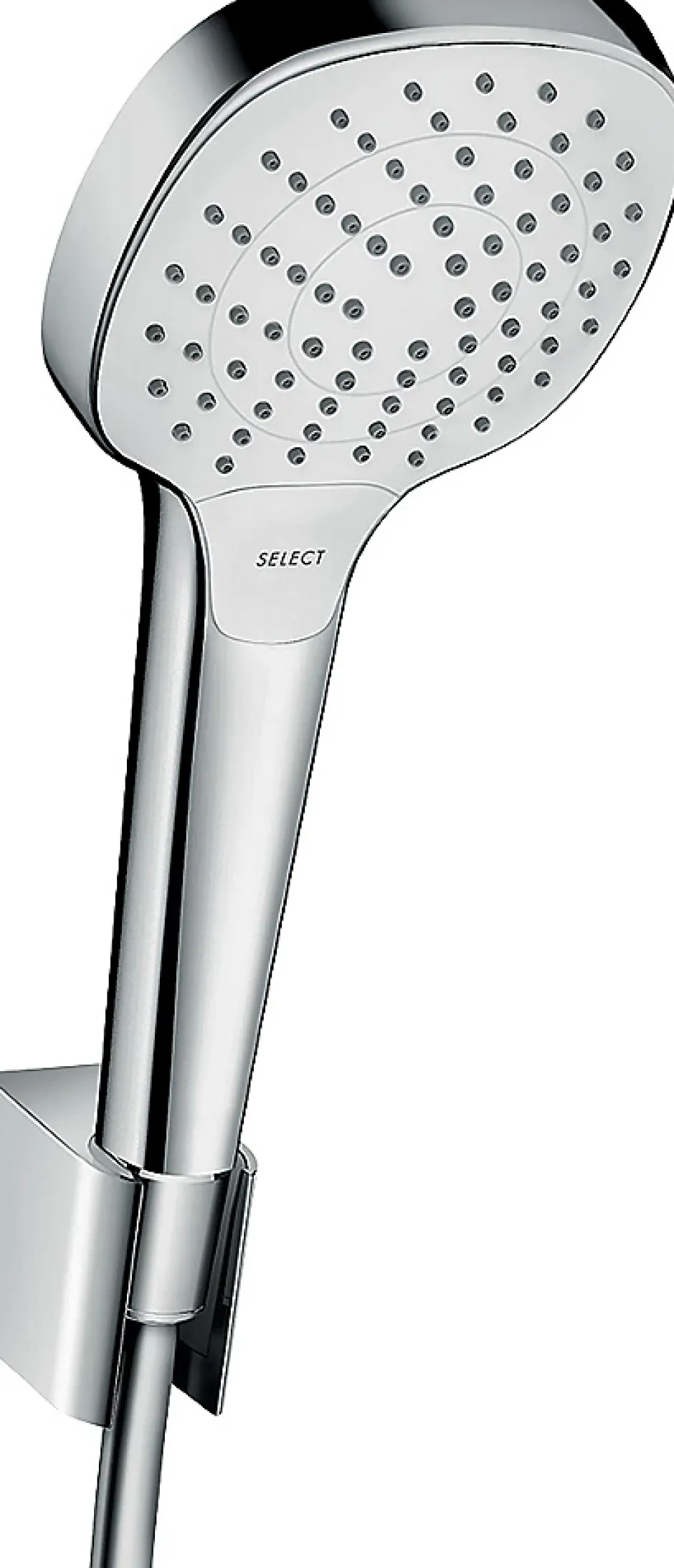 Hansgrohe Ensemble douchette 3 jets et flexible chromé MySelect E* Pommeau De Douche, Flexible Et Barre De Douche