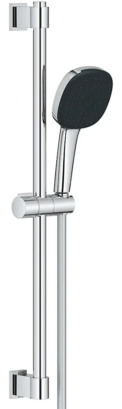 Ensemble douchette 3 jets + support + flexible chrome, Grohe Vitalio Comfort 110* Pommeau De Douche, Flexible Et Barre De Douche