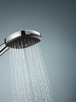 Ensemble douchette 3 jets + support + flexible chrome, Grohe Vitalio Comfort 110* Pommeau De Douche, Flexible Et Barre De Douche