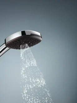 Ensemble douchette 3 jets + support + flexible chrome, Grohe Vitalio Comfort 110* Pommeau De Douche, Flexible Et Barre De Douche