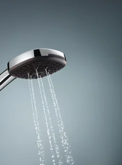 Ensemble douchette 3 jets + support + flexible chrome, Grohe Vitalio Comfort 110* Pommeau De Douche, Flexible Et Barre De Douche