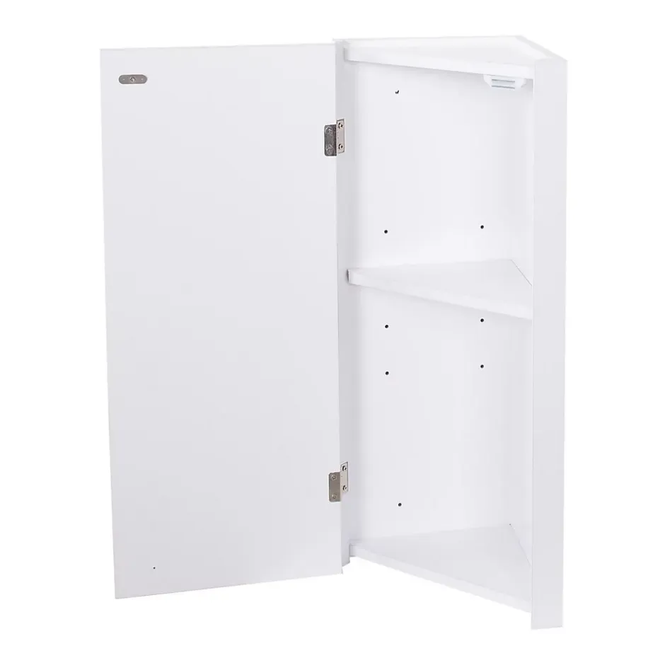 Mob-In Ensemble lave-mains angle suspendu SKINO avec robinet et armoire d'angle