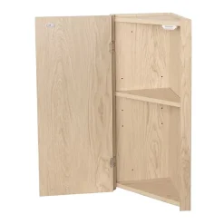 Mob-In Ensemble lave-mains d'angle SKINO suspendu avec armoire miroir
