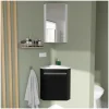 Mob-In Ensemble lave-mains d'angle SKINO + vasque + armoire de toilette