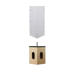 Mob-In Ensemble lave-mains d'angle SKINO + vasque + armoire de toilette* Lave-Mains