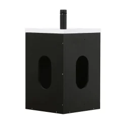Mob-In Ensemble lave-mains d'angle suspendu SKINO avec robinet noir* Lave-Mains