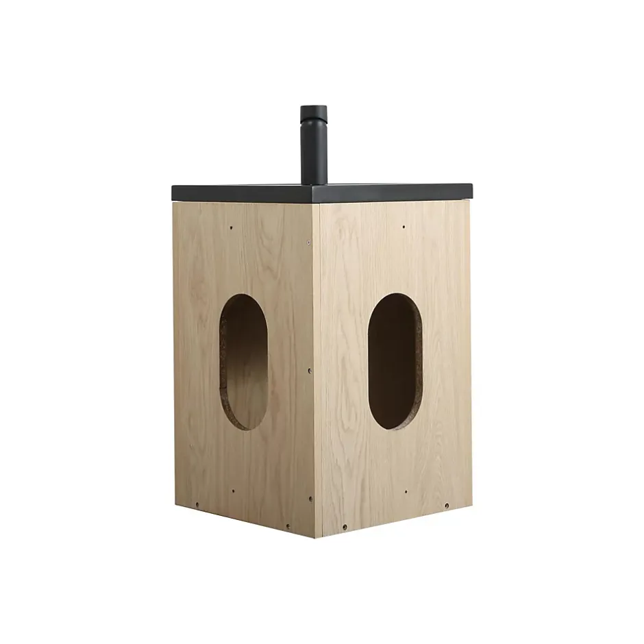 Mob-In Ensemble lave-mains d'angle suspendu SKINO avec robinet noir