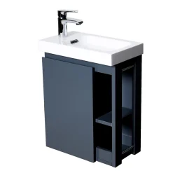 Mob-In Ensemble lave-mains HAMPTON avec rangement latéral avec robinet chromé
