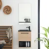 Mob-In Ensemble lave-mains NIKA avec niche, robinet et miroir tablette