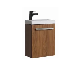 Mob-In Ensemble lave-mains suspendu NEVADA avec robinet noir* Lave-Mains
