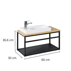 Mob-In Ensemble lave-mains WILO grande largeur avec robinet 60cm