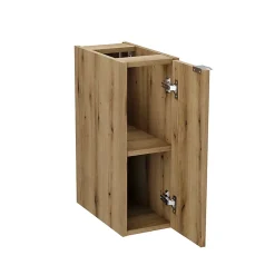 Petits-Meubles Ensemble meuble double vasque 140cm 4 tiroirs miroirs LED et colonne Jade Vert et Bois