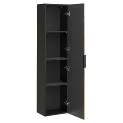Petits-Meubles Ensemble meuble double vasque encastree 120cm et colonne Gaia Bois