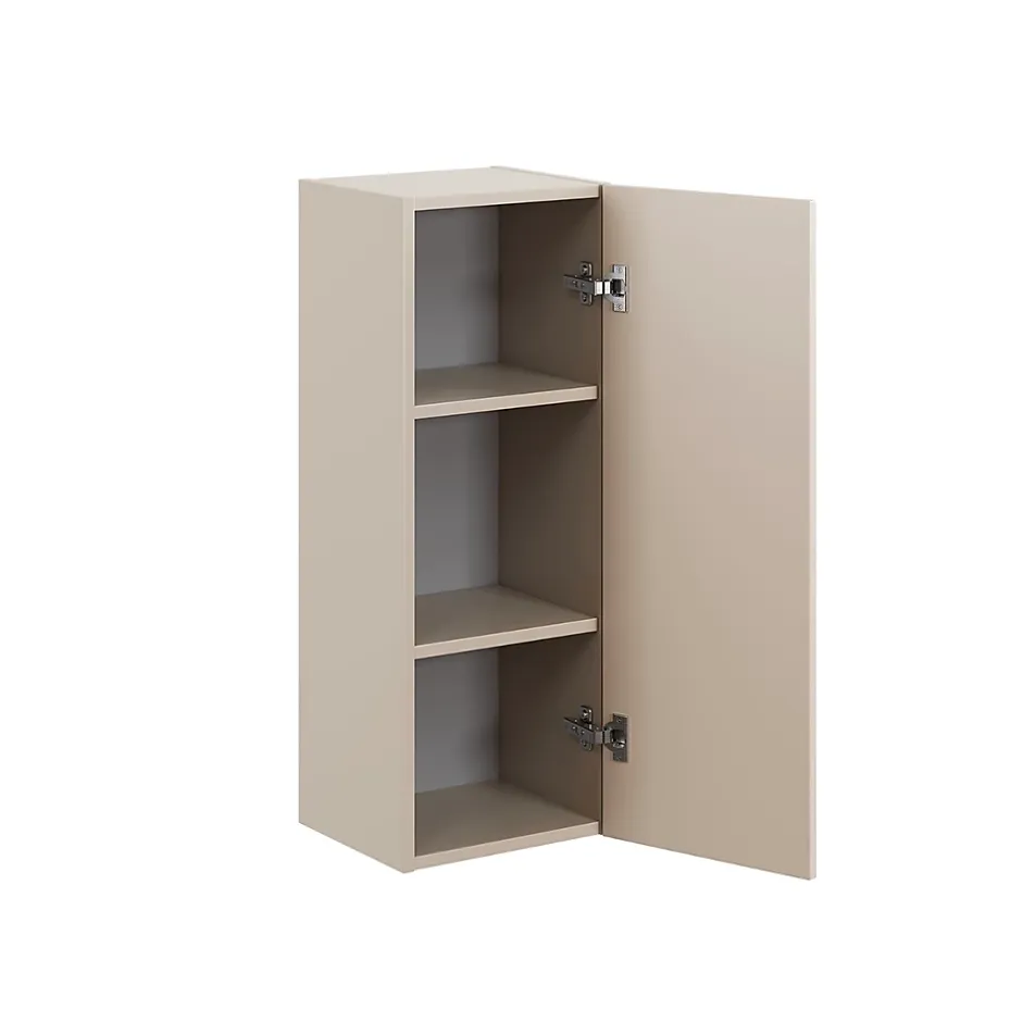 Petits-Meubles Ensemble meuble double vasque encastree 120cm et colonne Azel Cachemire