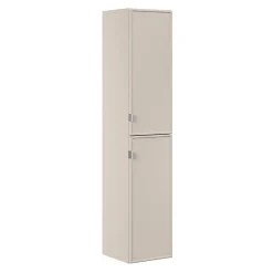 Petits-Meubles Ensemble meuble double vasque encastree 120cm et colonne Alba Cachemire