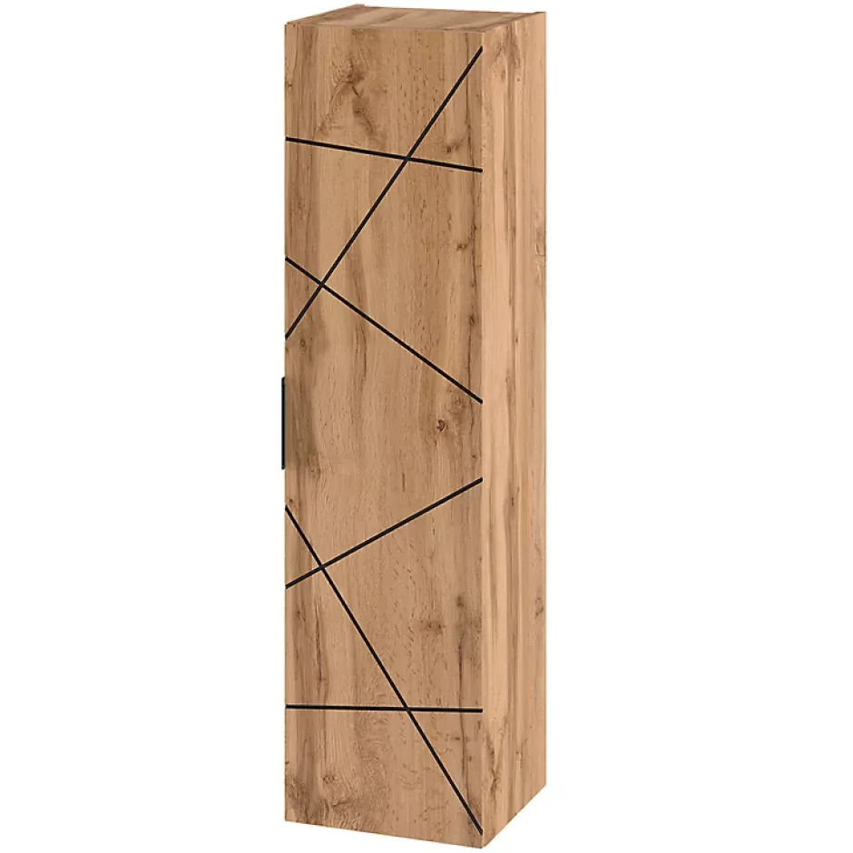 Petits-Meubles Ensemble meuble double vasque 140cm 2 niches et colonne Teren Bois* Ensemble Meuble De Salle De Bains