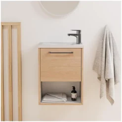 Mob-In Ensemble meuble lave-mains NIKA + robinet* Lave-Mains