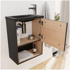 Mob-In Ensemble meuble lave-mains NIKA + robinet