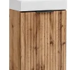 Furnidea Ensemble meuble lave-mains suspendu ADEL chêne avec le lavabo FIKA 40 cm* Lave-Mains