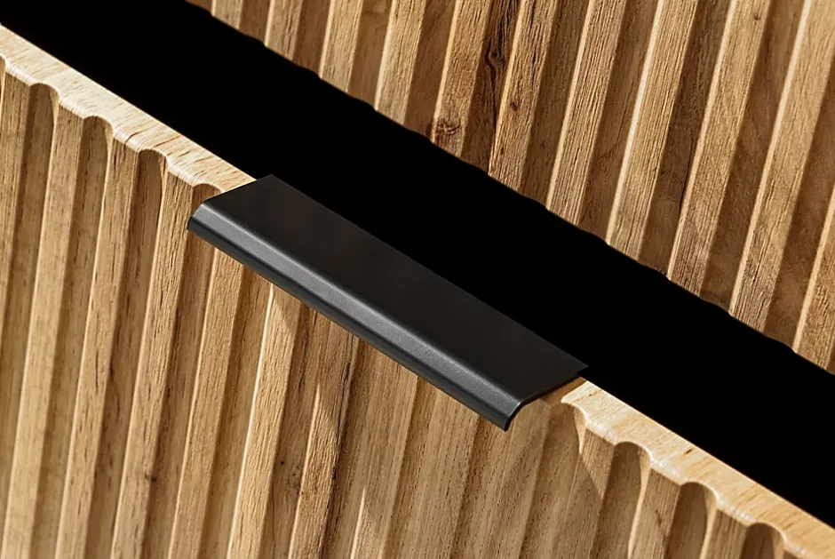 Furnidea Ensemble meuble lave-mains suspendu ADEL chêne avec le lavabo FIKA 40 cm* Lave-Mains