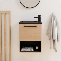 Mob-In Ensemble meuble lave-mains NIKA + robinet