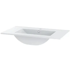 Petits-Meubles Ensemble meuble simple vasque encastree 80cm et colonne Teren Bois* Ensemble Meuble De Salle De Bains