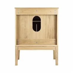 Mob-In Ensemble meuble simple vasque 60 cm chêne + vasque ALASKA