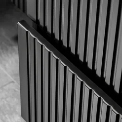 Petits-Meubles Ensemble meuble simple vasque 80cm et colonne Adriel Noir et Bois